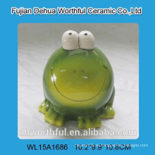 Keramik niedlichen grünen Frosch Design Sparschwein
